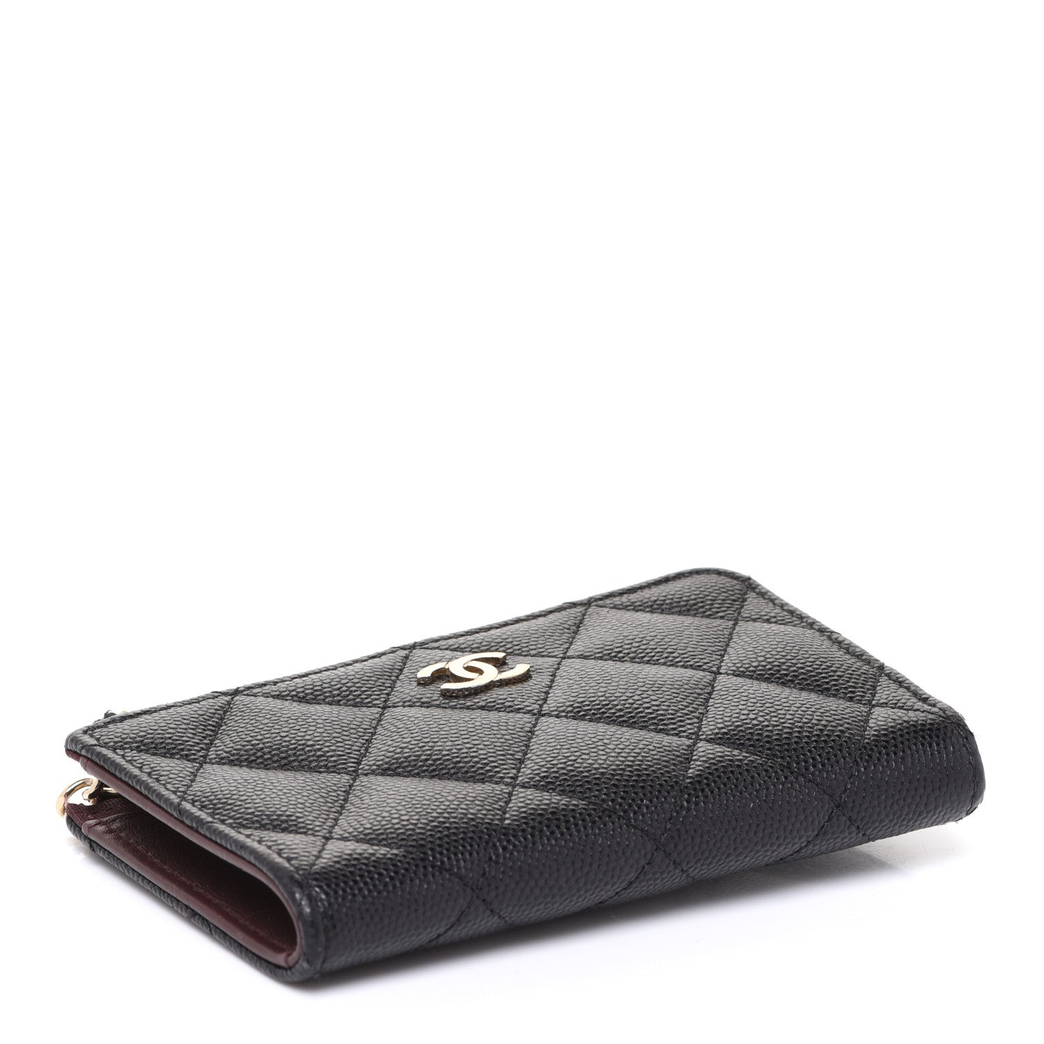 Chanel Caviar Quilted Zipped Key Holder Case Black 4 of 9