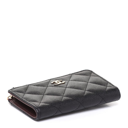 Chanel Caviar Quilted Zipped Key Holder Case Black 4 of 9
