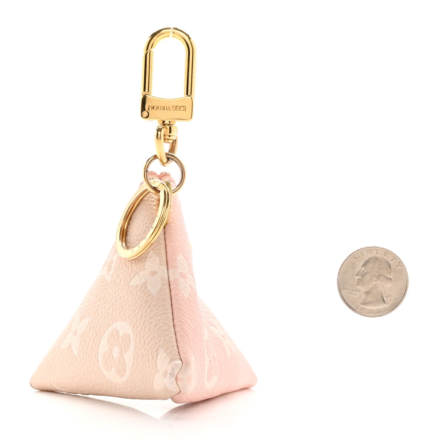 Louis Vuitton Monogram Berlingot Key Pouch Rose Beige 2 of 12