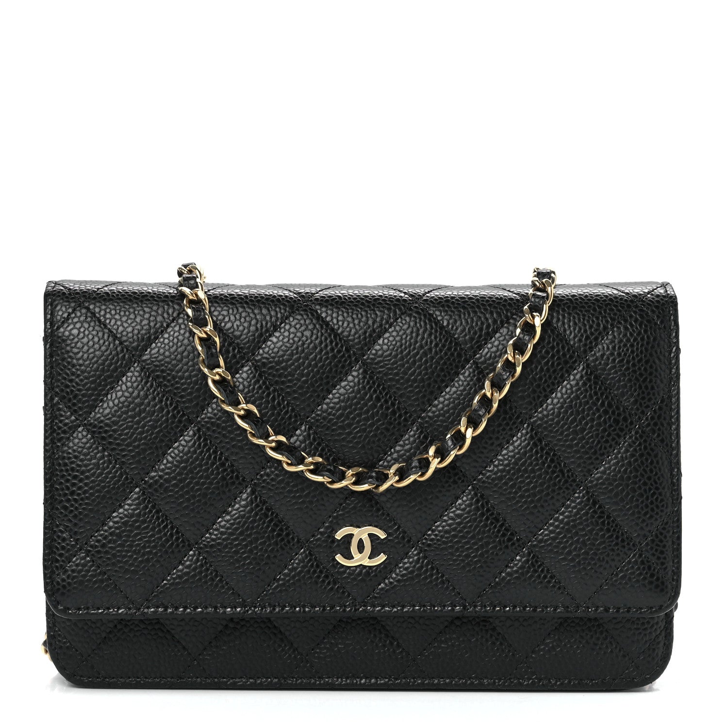 Chanel Caviar Quilted Wallet On Chain WOC Black 1 of 14