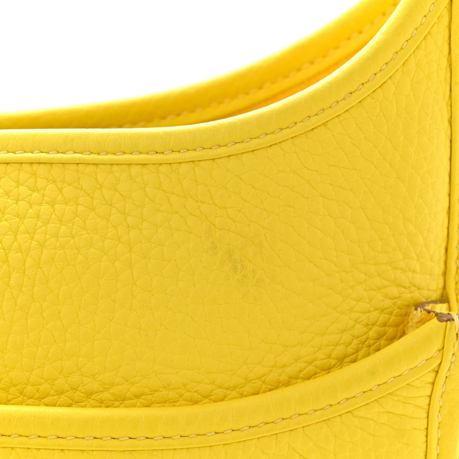 Hermes Taurillon Clemence Evelyne III PM Lime 12 of 12