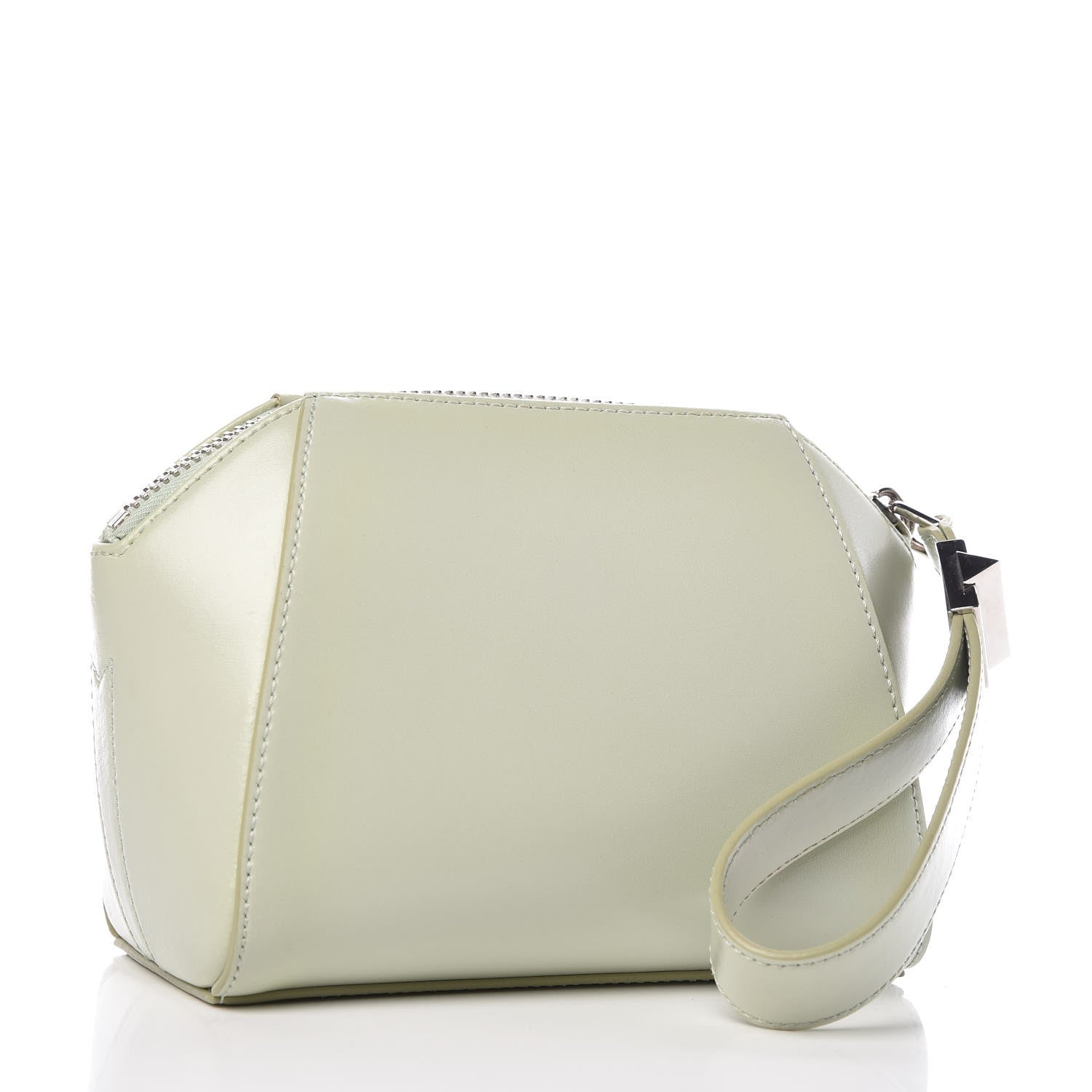 Givenchy Shiny Lord Calfskin Antigona Wristlet Aqua Green 4 of 21