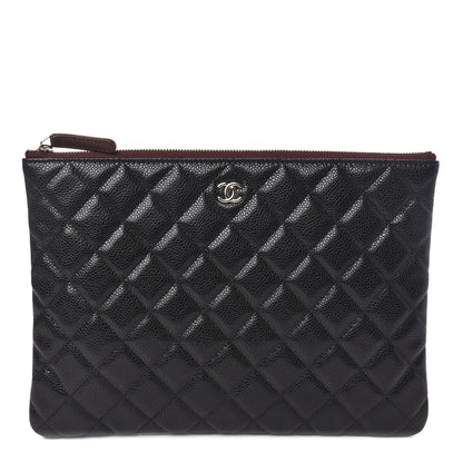Chanel Caviar Quilted Medium Cosmetic Case Black 1 of 10