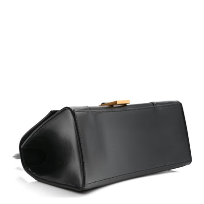 Balenciaga Shiny Box Calfskin Small Hourglass Top Handle Bag Black 4 of 8