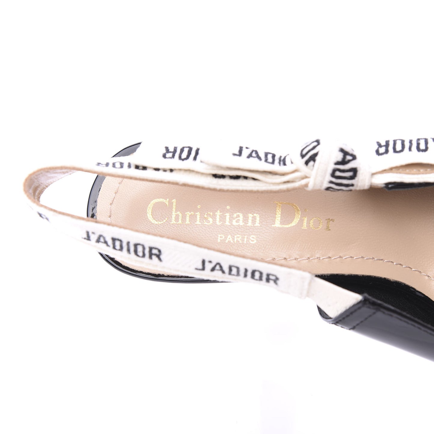 Patent Ribbon J'Adior Slingback 65mm Pumps 36 Black