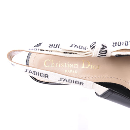 Christian Dior Patent Ribbon J'Adior Slingback 65mm Pumps 36 Black 7 of 8
