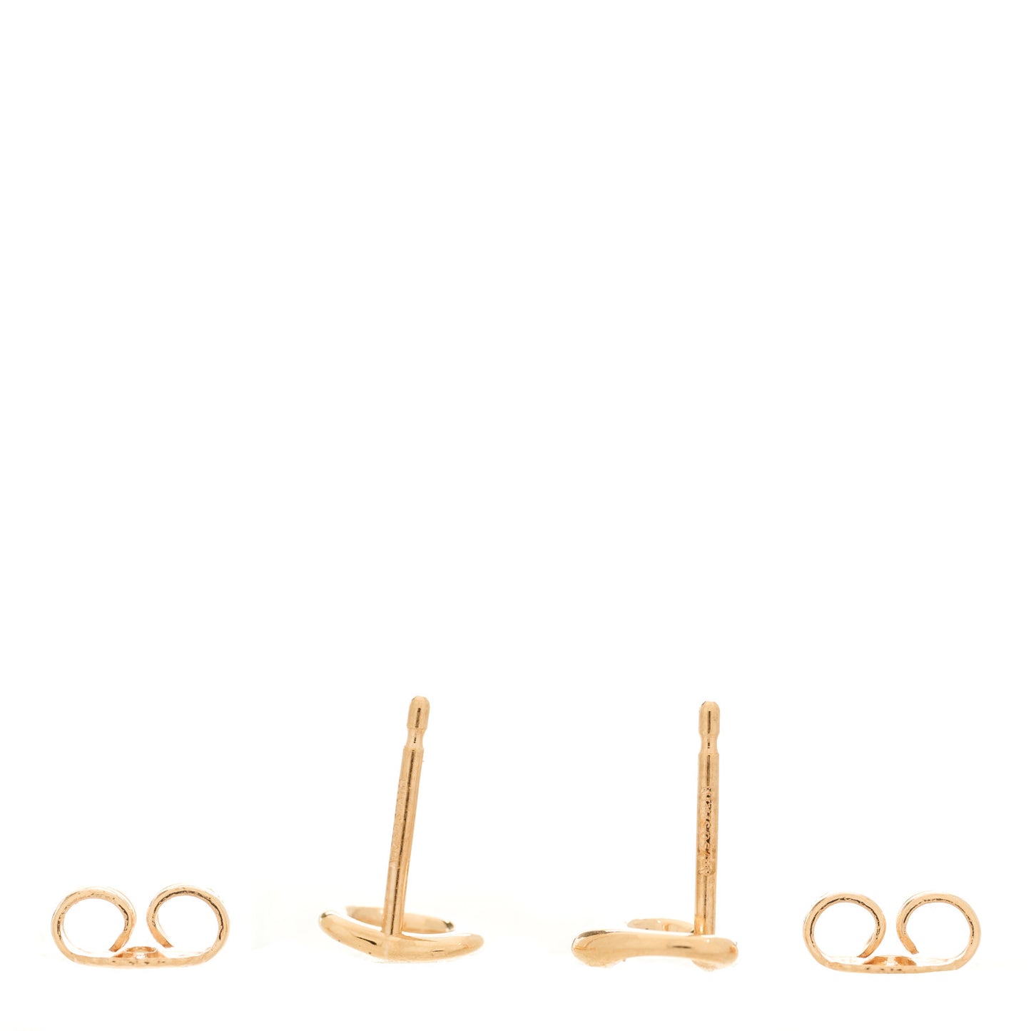 18K Rose Gold 7mm Elsa Peretti Open Heart Earrings