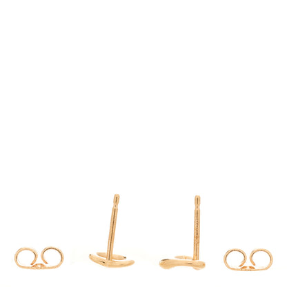 Tiffany 18K Rose Gold 7mm Elsa Peretti Open Heart Earrings 4 of 5