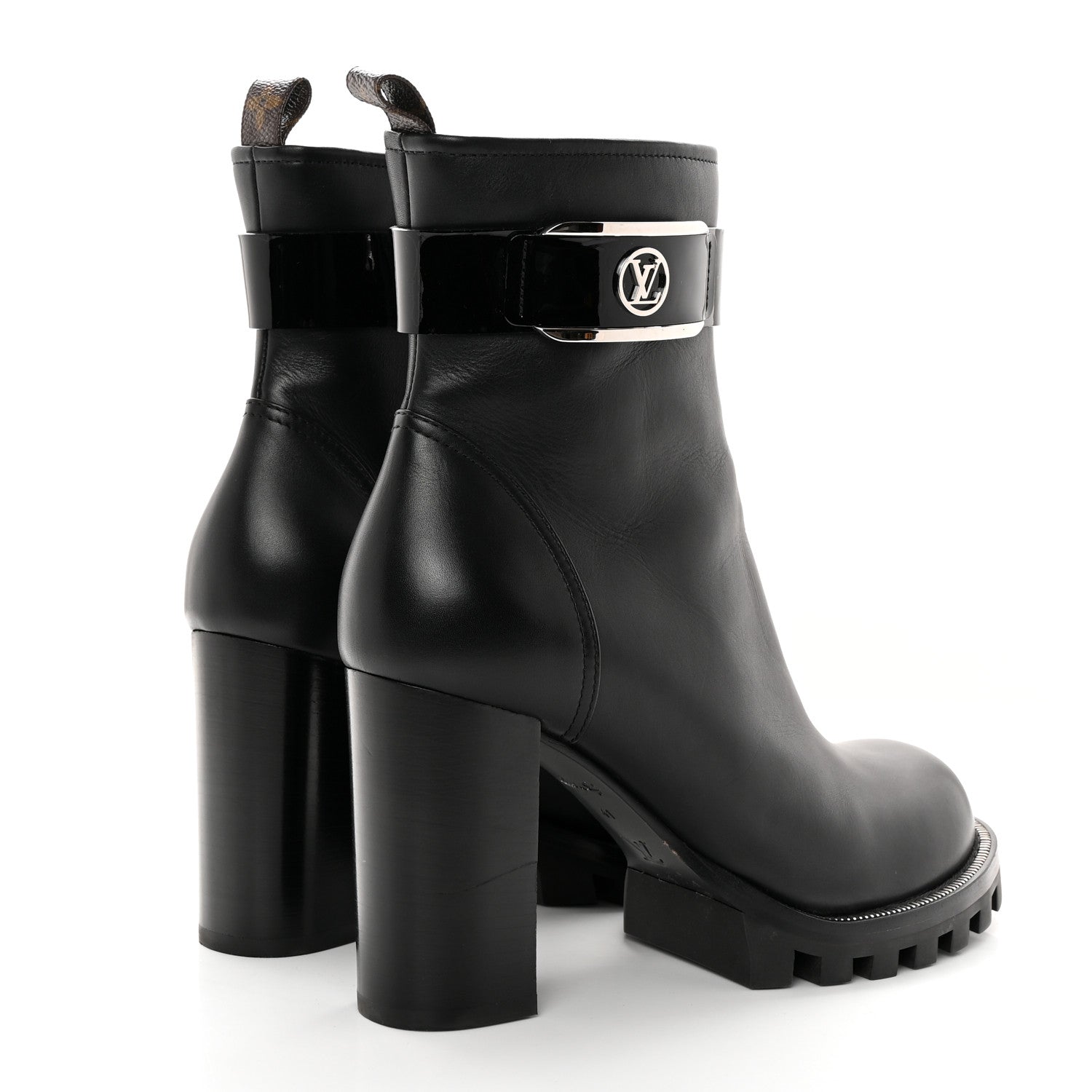 Louis Vuitton Calfskin Star Trail Ankle Boots 41 Black 4 of 14