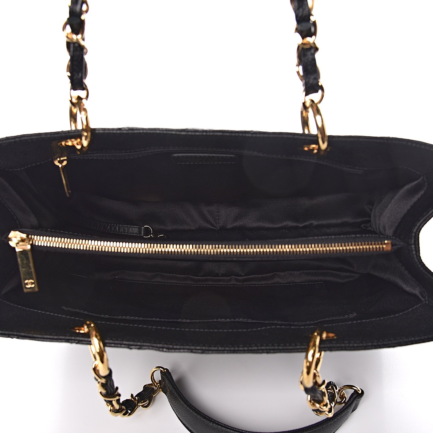 Chanel Caviar Quilted Grand Shopping Tote GST Black 5 of 11