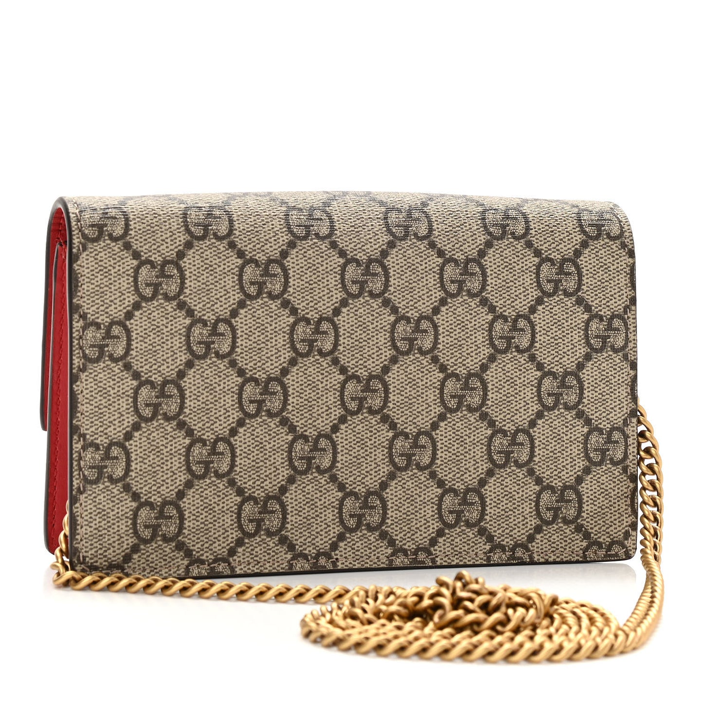 GG Supreme Monogram Mini Cherry Chain Bag