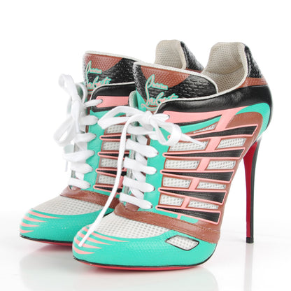 Christian Louboutin Kid Jazz Calfskin Boltina 120 Booties 38.5 Opaline Cuoio 3 of 9