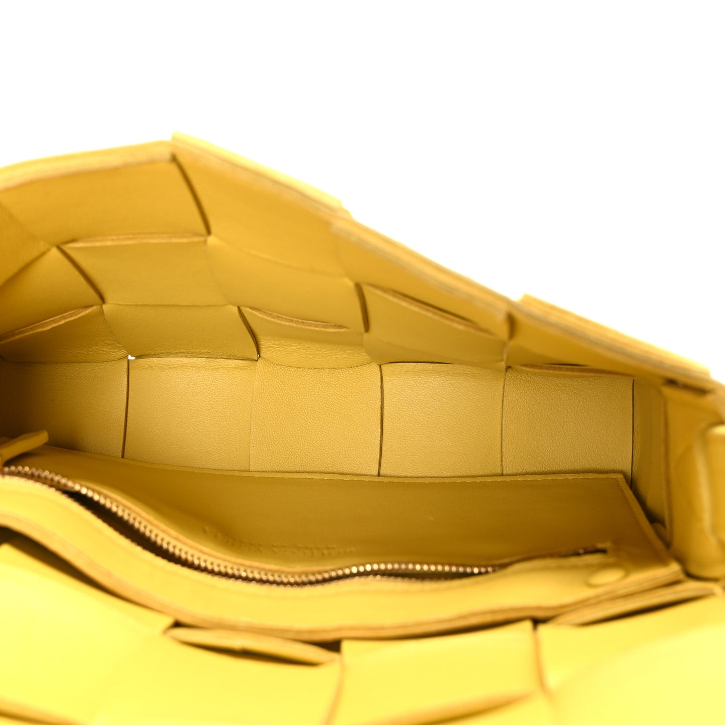 Lambskin Maxi Intrecciato Small Cassette Crossbody Bag Gold