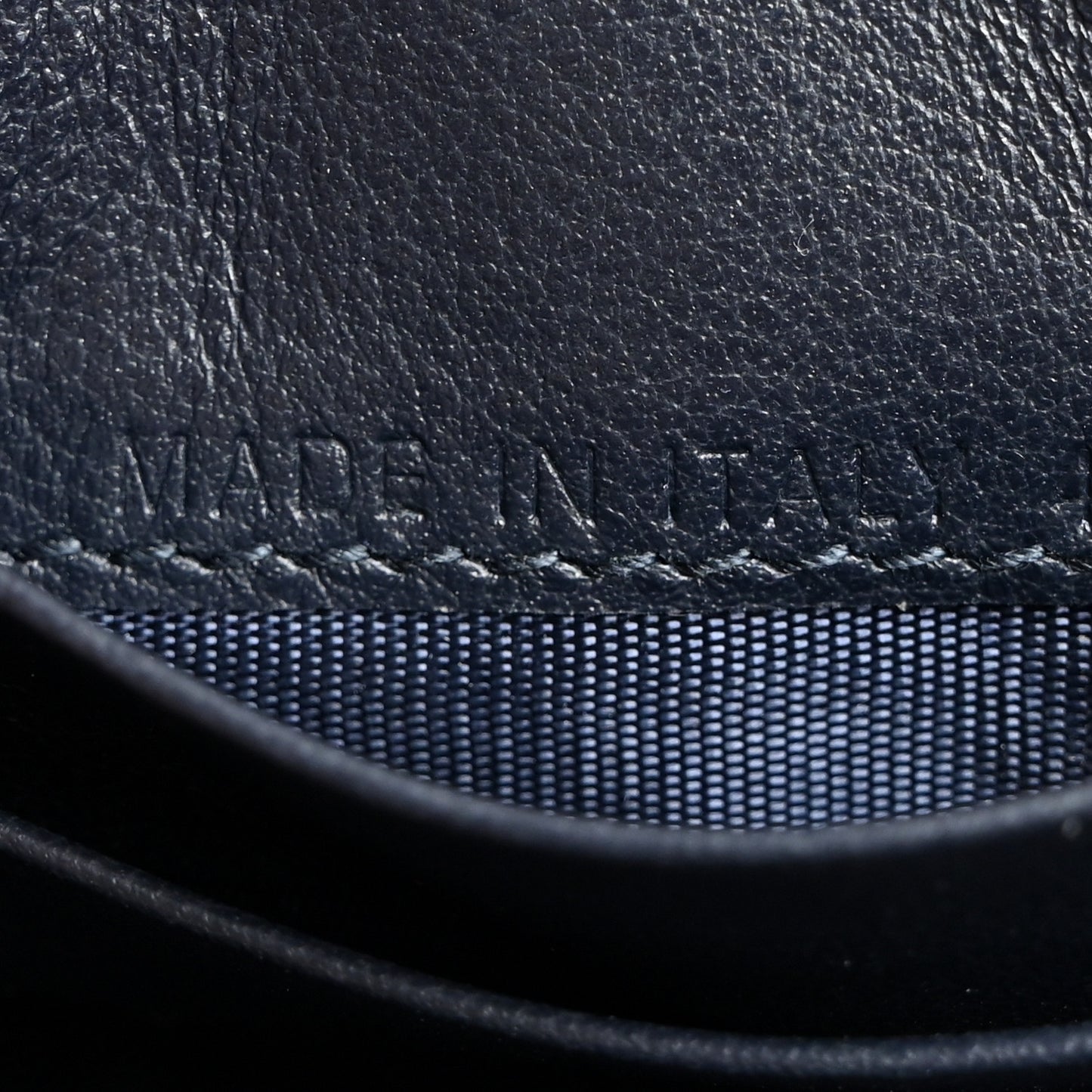 Oblique Saddle Card Holder Blue