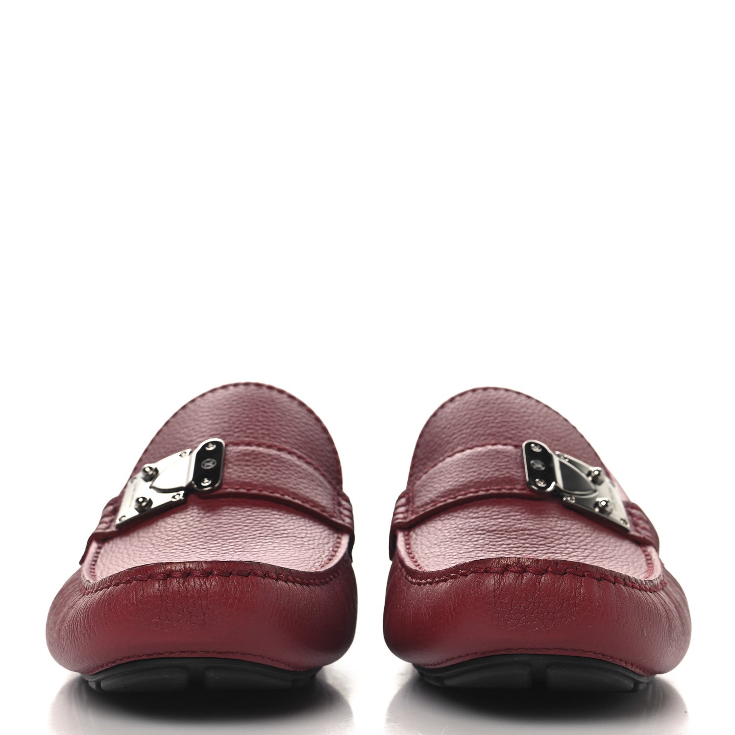 Louis Vuitton Calfskin Racetrack Moccasin Loafers 10 Rouge 3 of 8