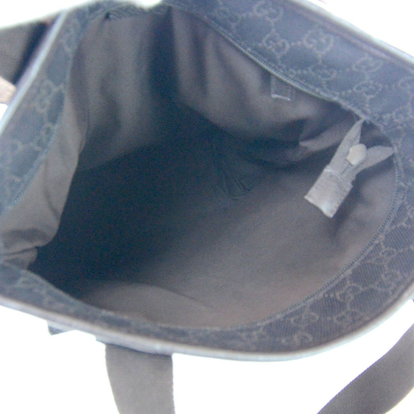 Denim Monogram Tall Tote Dark Brown