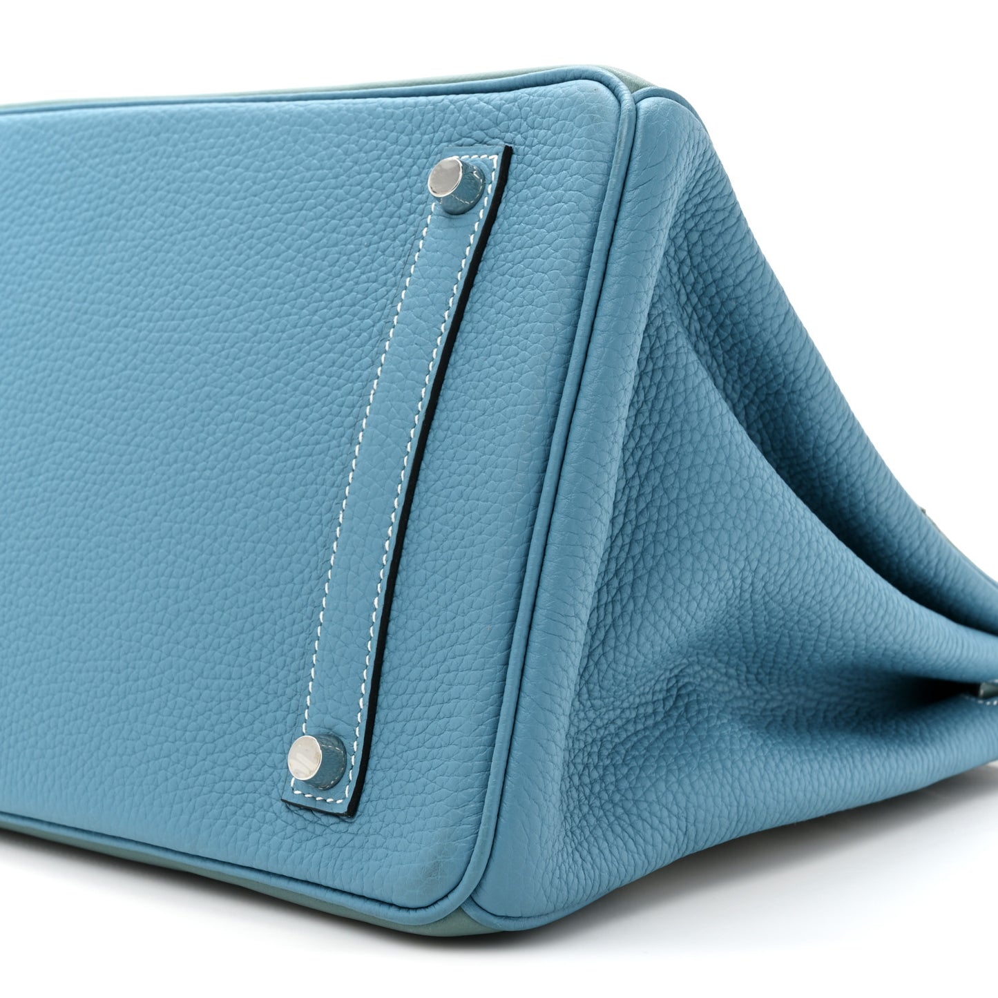 Veau Doblis Taurillon Clemence Evergrain Ghillies Birkin 35 Turquoise Ciel