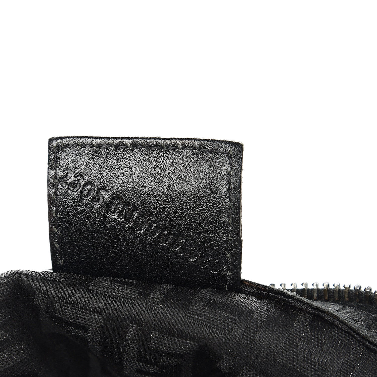 Fendi Zucchino Mini Pochette Black 6 of 8