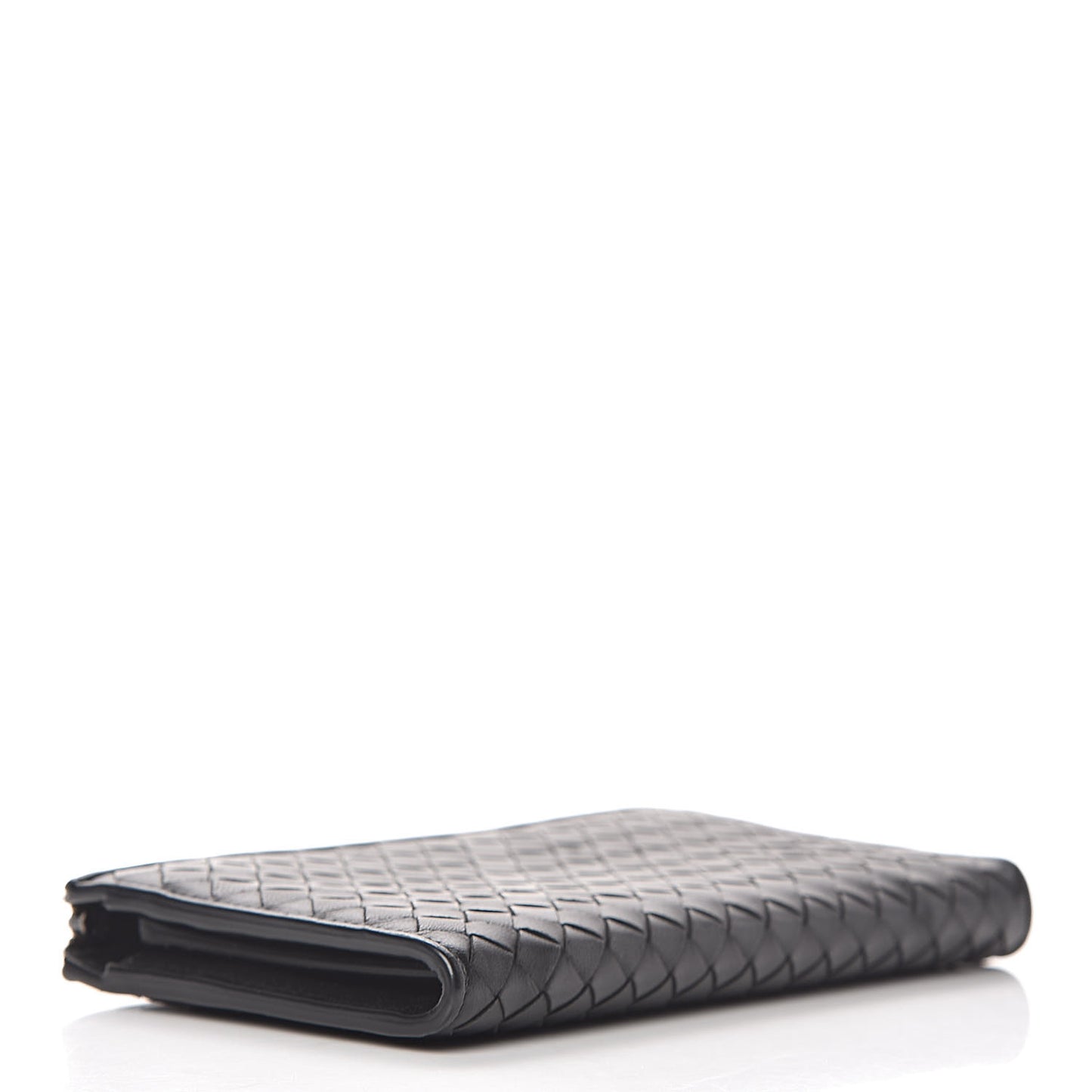 Nappa Intrecciato Zip Around Wallet Black