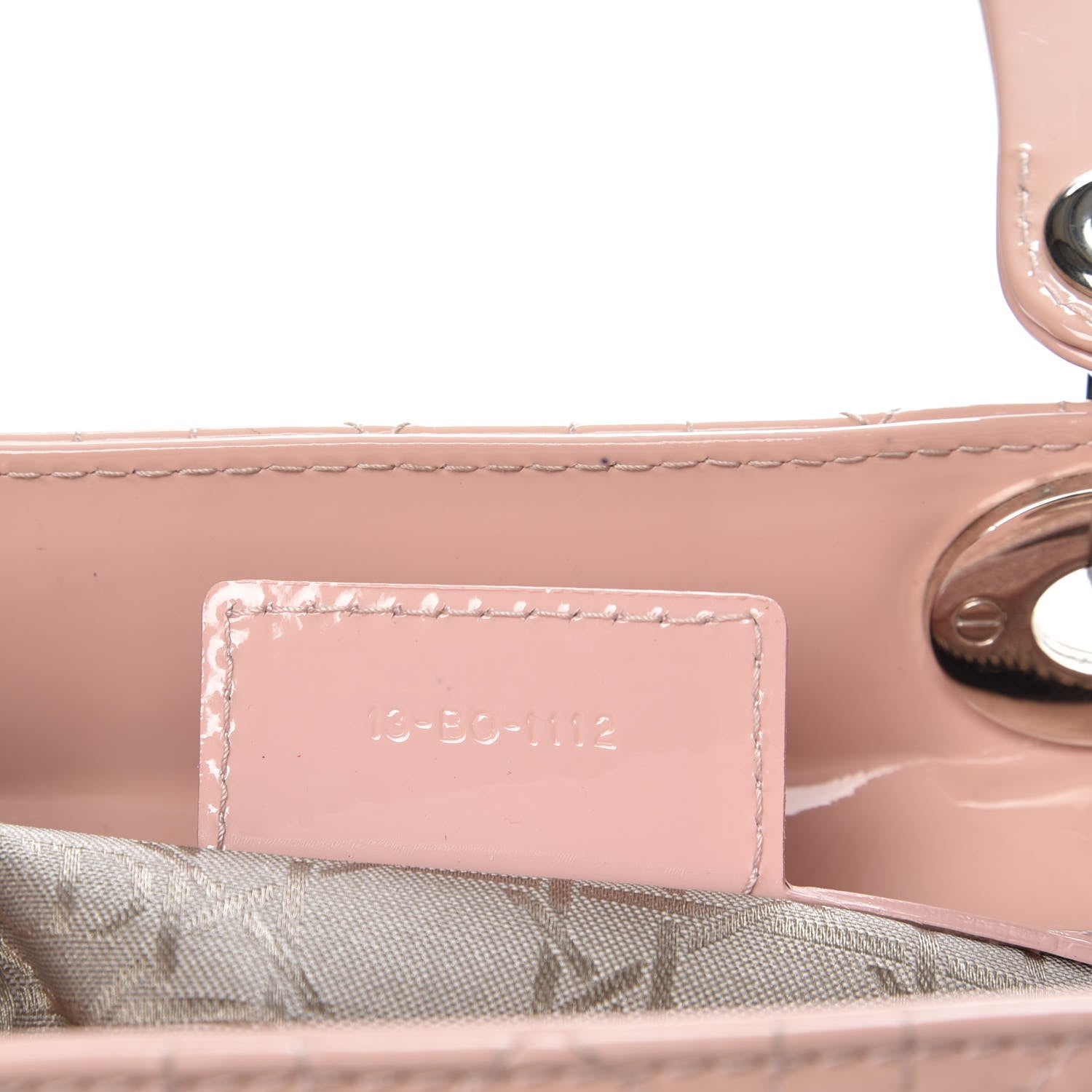 Christian Dior Patent Cannage Large Lady Dior Light Pink 8 of 11