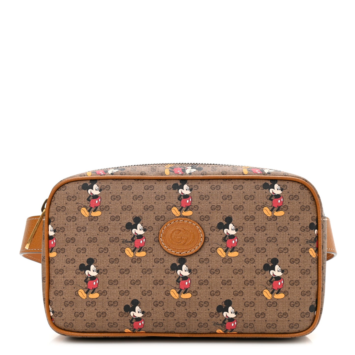 X DISNEY Mini Vintage GG Supreme Monogram Mickey Mouse Small Belt Bag 90 36 Beige Vintage Sun Oil