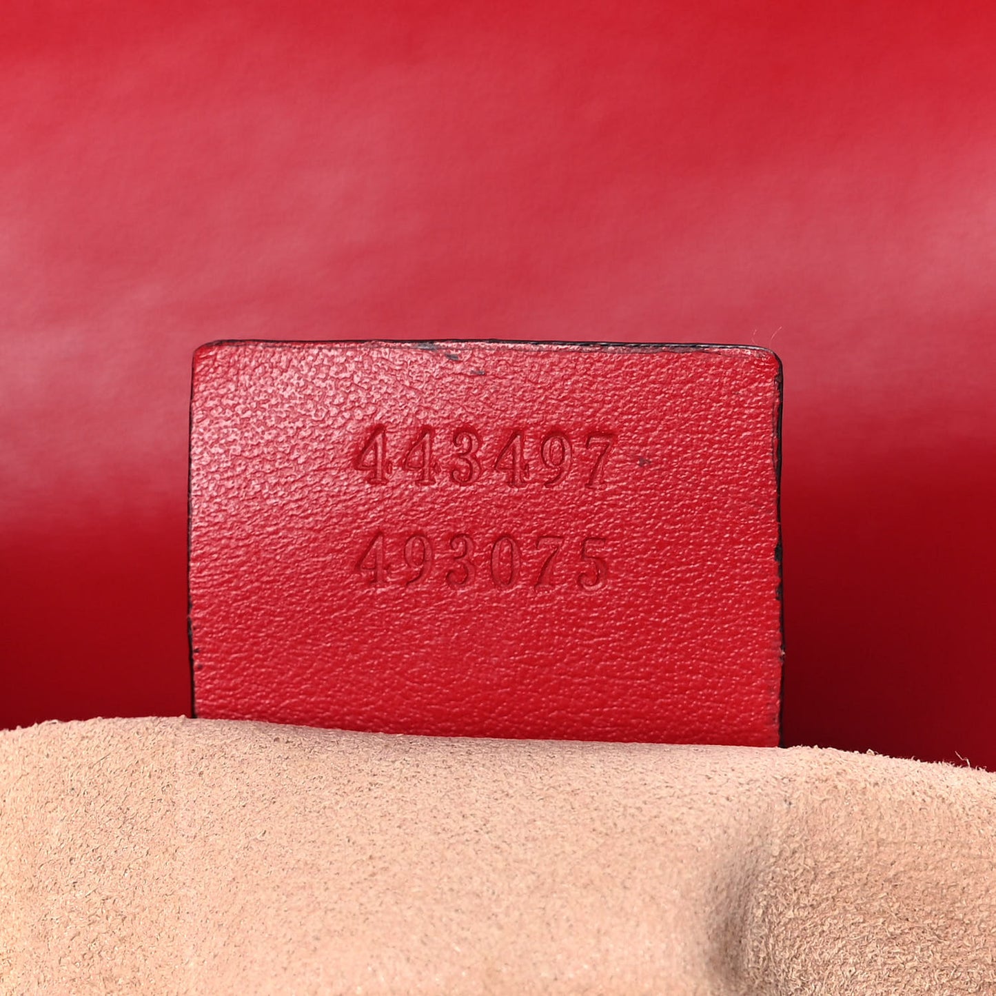 Calfskin Matelasse Small GG Marmont Shoulder Bag Hibiscus Red
