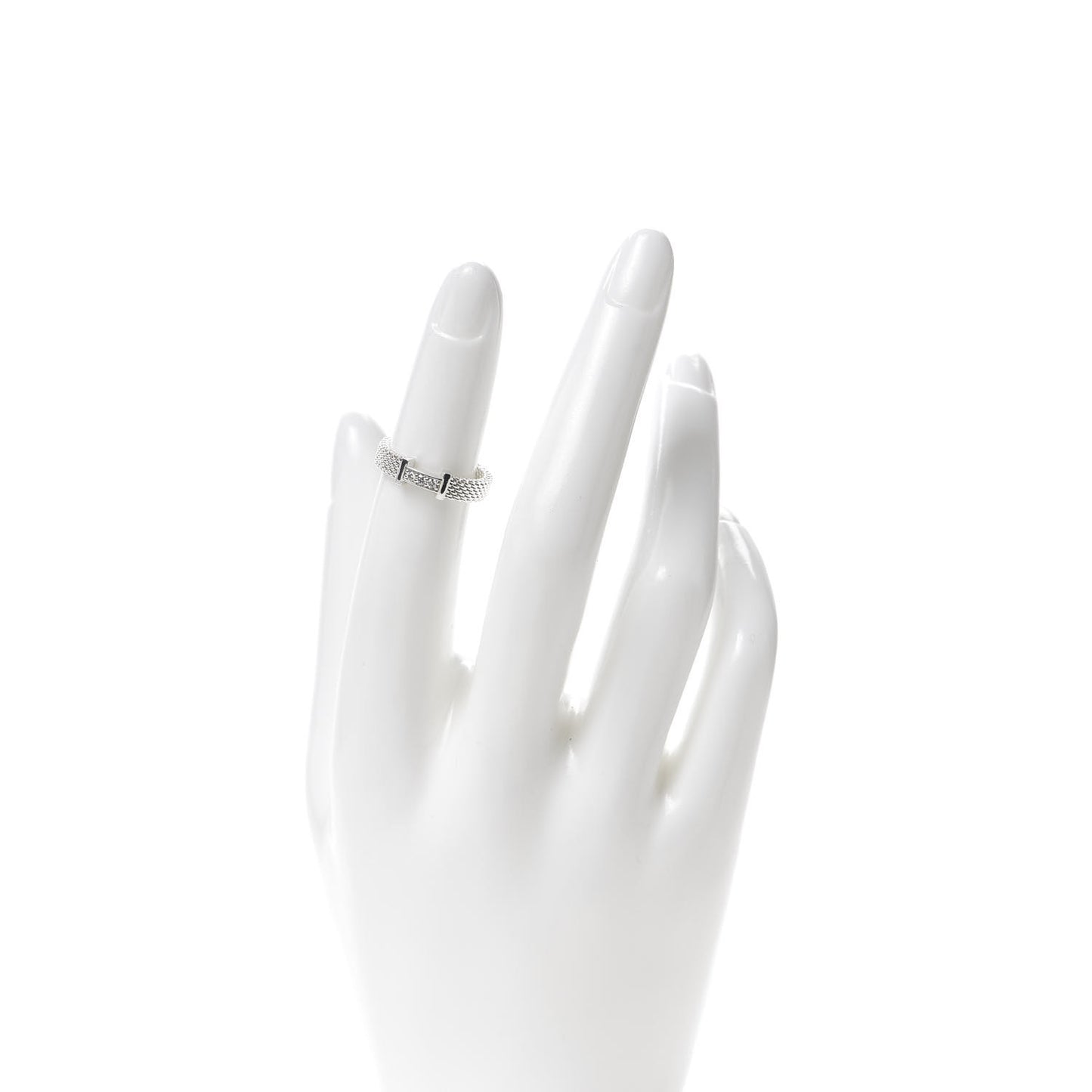 Sterling Silver Diamond Narrow Somerset Ring 47 4