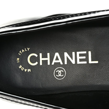 Chanel Patent Chain Loafers 39 Black 7 of 8