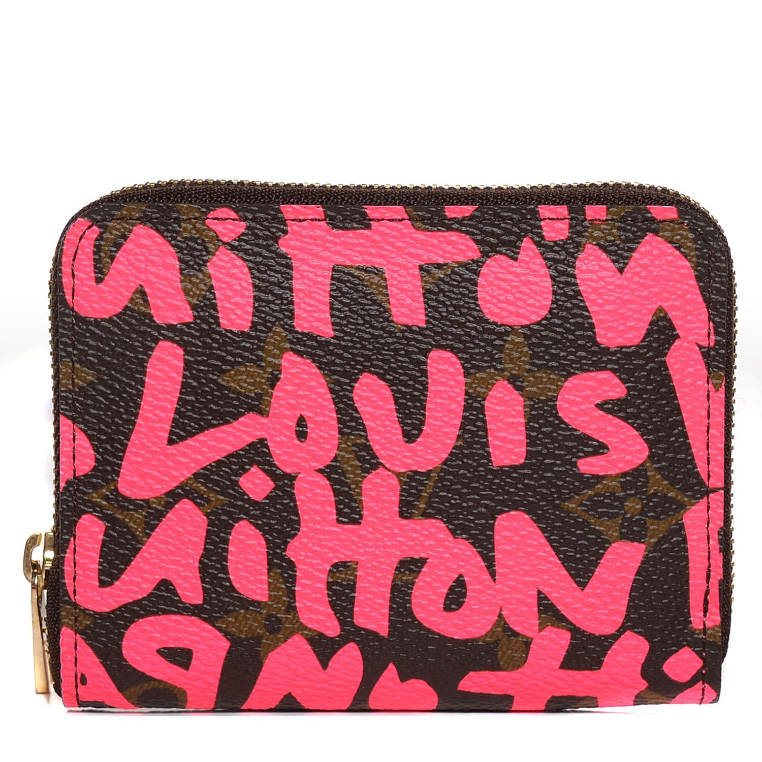 Louis Vuitton Monogram Graffiti Zippy Coin Purse Fuchsia 1 of 7