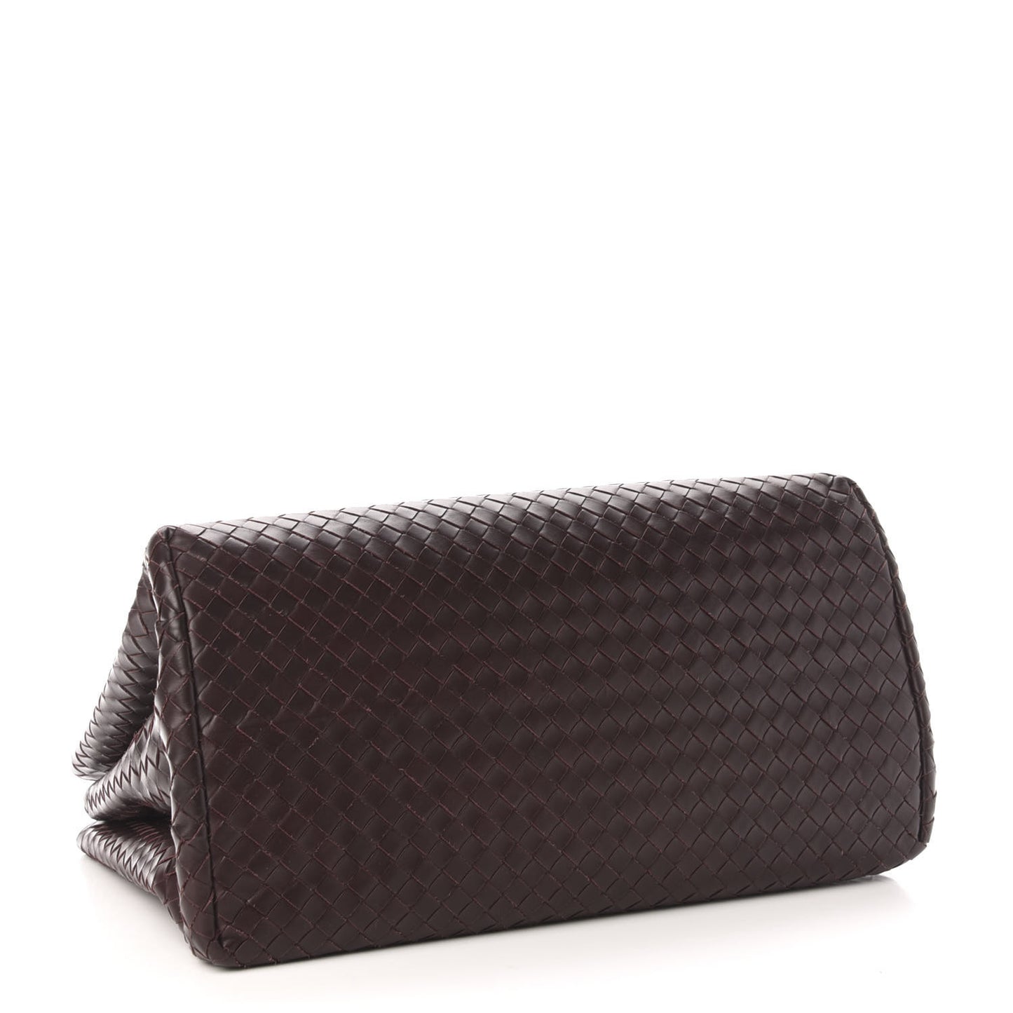 Nappa Intrecciato Medium Roma Tote Mahogany Brown
