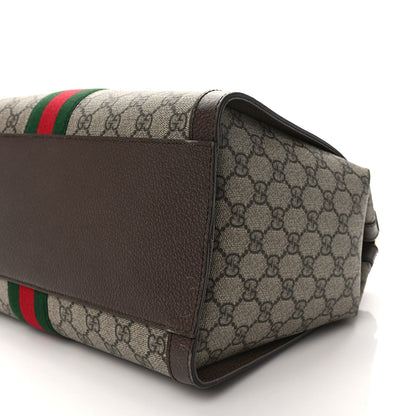 Gucci GG Supreme Monogram Web Medium Ophidia Tote Bag Brown 9 of 9