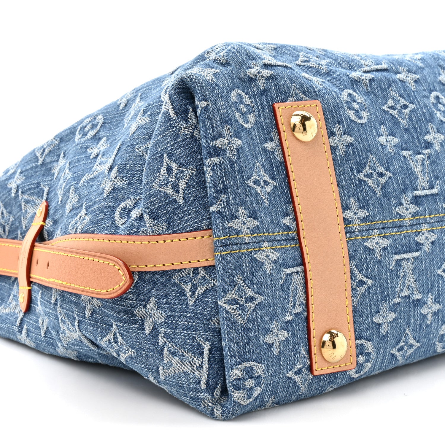 Louis Vuitton Monogram Denim CarryAll MM Blue 10 of 10