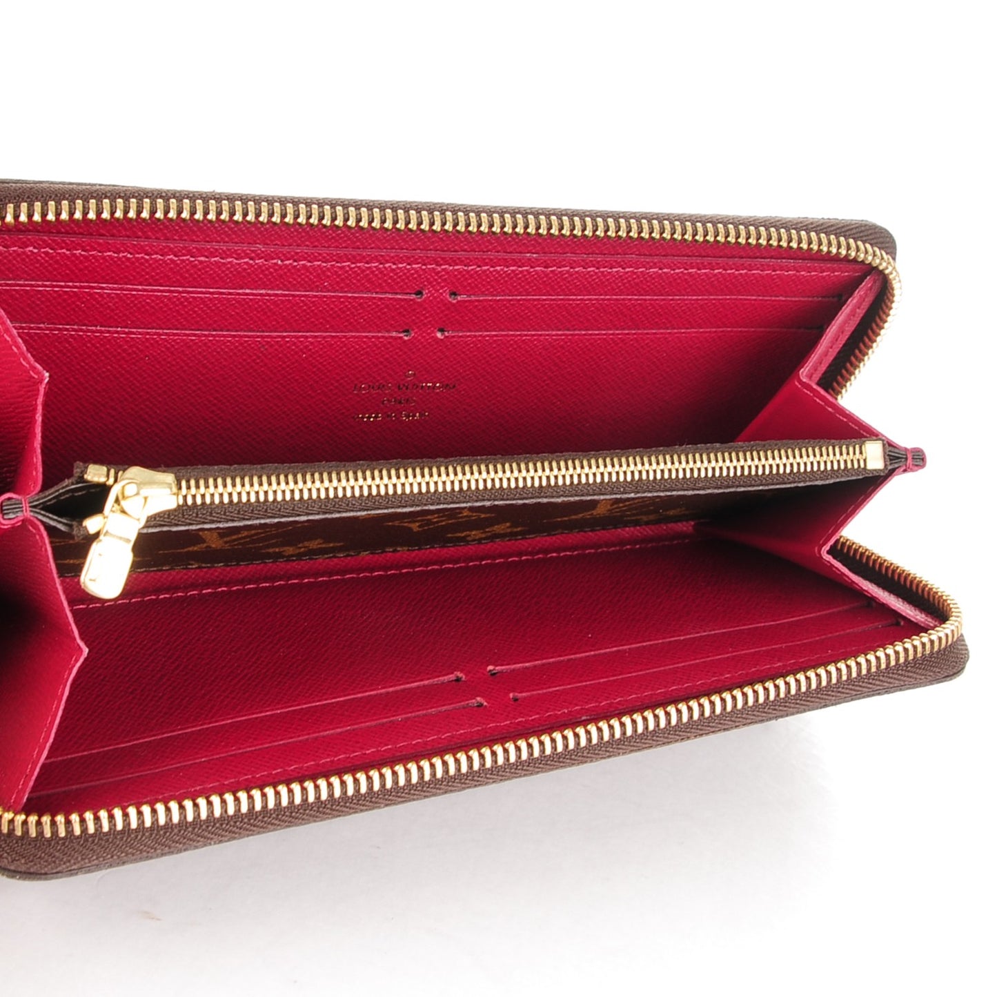 Monogram Clemence Wallet Fuchsia
