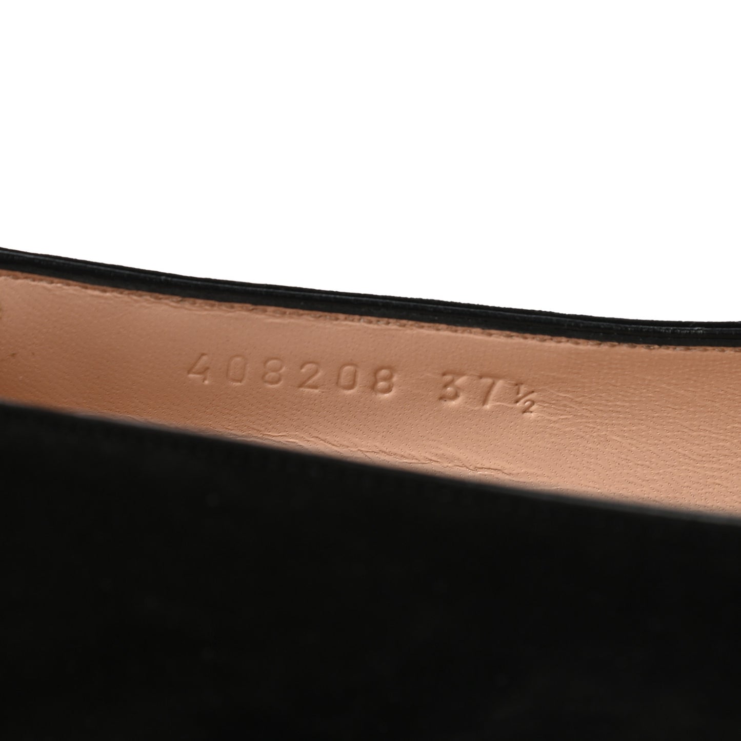 Kid Scamosciato GG Marmont Fringe 50mm Loafer Pumps 37.5 Black