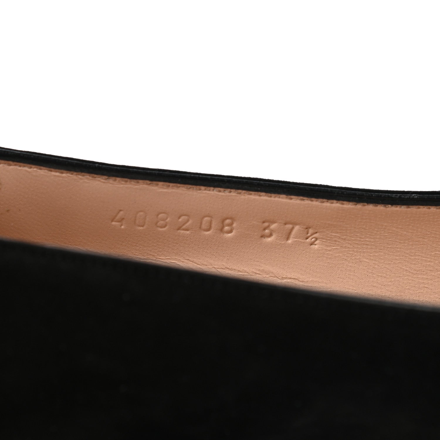 Gucci Kid Scamosciato GG Marmont Fringe 50mm Loafer Pumps 37.5 Black 8 of 8