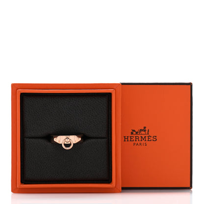 Hermes 18K Rose Gold PM Collier De Chien Ring 57 8 5 of 5