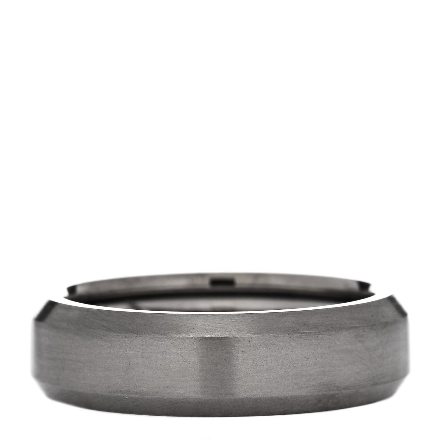 Titanium 6.5mm Beveled Band Ring 61 9.5