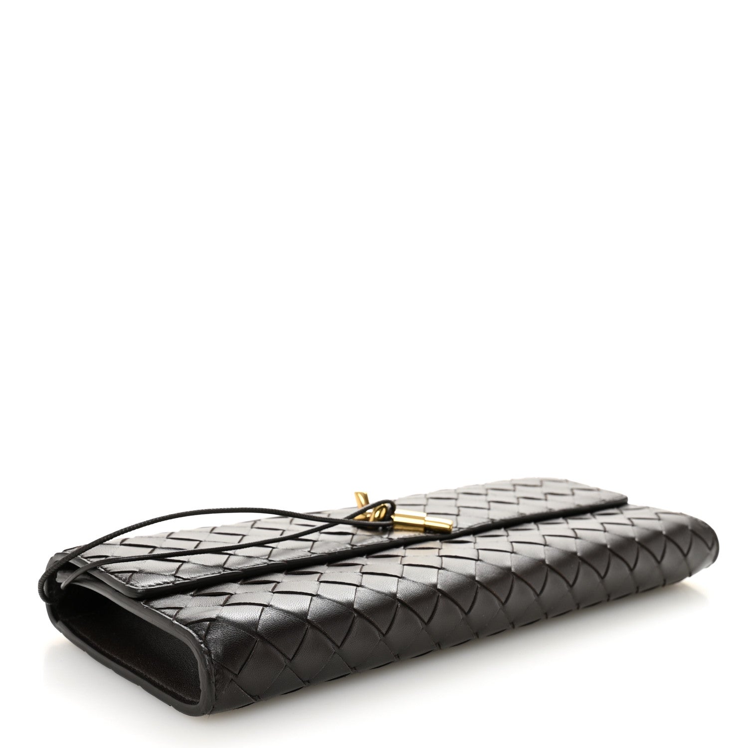 Bottega Veneta Nappa Intrecciato Long Andiamo Top Handle Clutch Fondant 4 of 10