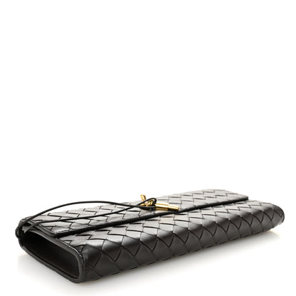 Bottega Veneta Nappa Intrecciato Long Andiamo Top Handle Clutch Fondant 4 of 10