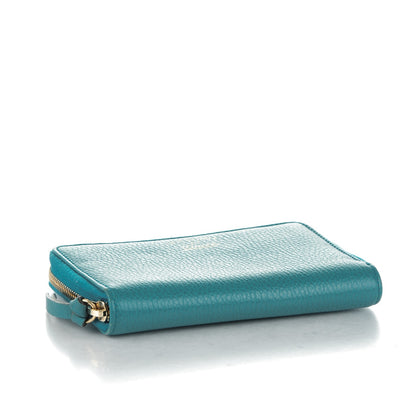 Gucci Dollar Calfskin Medium Swing Zip Around Wallet Deep Cobalt 4 of 8