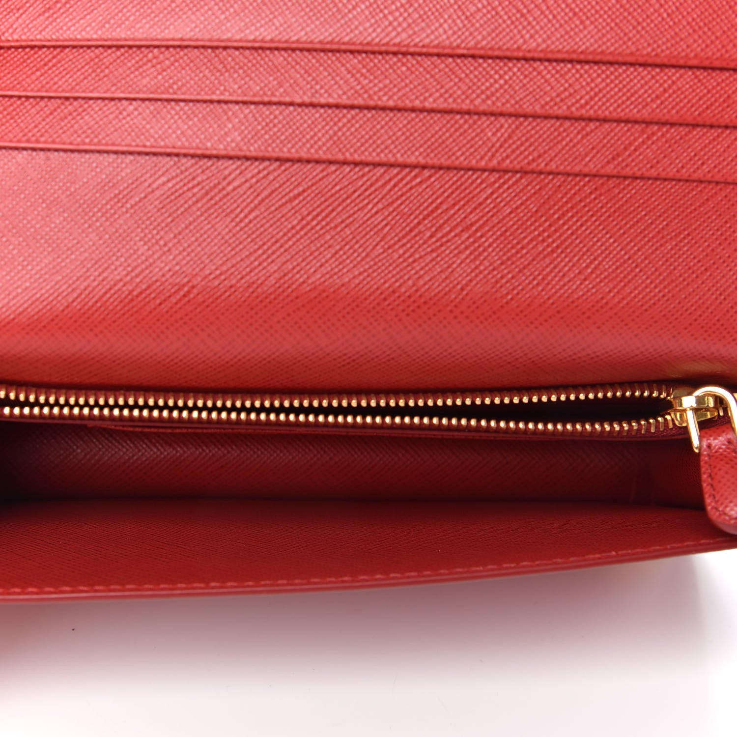 Prada Saffiano Metal Phone Wristlet Crossbody Wallet Fuoco 5 of 6