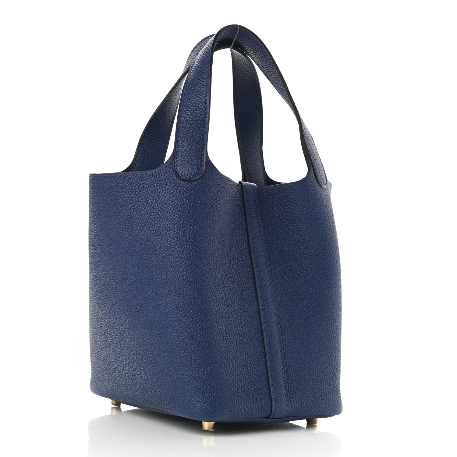 Hermes Taurillon Clemence Picotin Lock 18 PM Bleu Royal 2 of 10