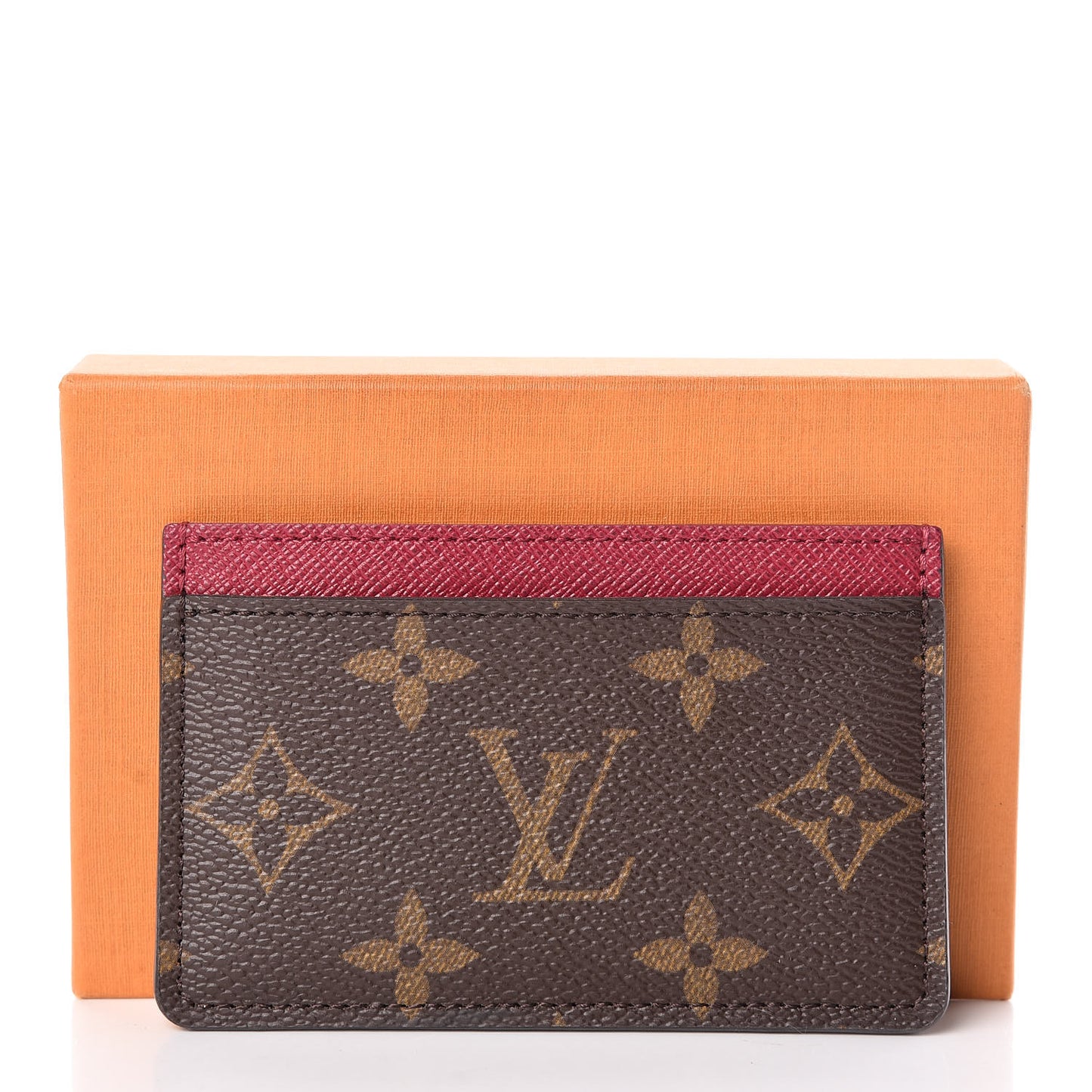 Monogram Card Holder Fuchsia