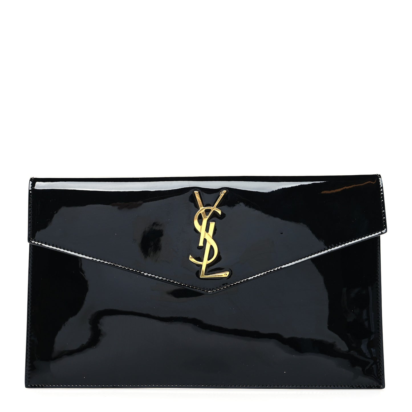 Patent Classic Monogram Uptown Clutch Black