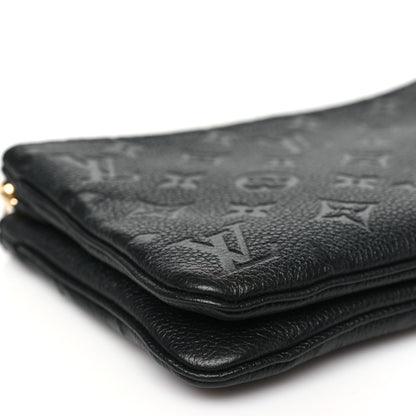 Louis Vuitton Empreinte Double Zip Pochette Black 9 of 10
