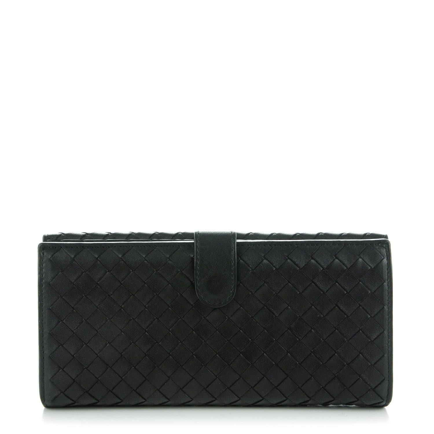 Bottega Veneta Nappa Intrecciato Continental Wallet Black 1 of 8
