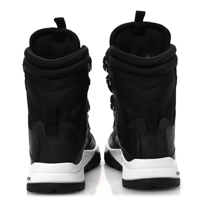 Christian Dior Calfskin Nylon Oblique Mens Snow Ankle Boot 42 Black 6 of 11