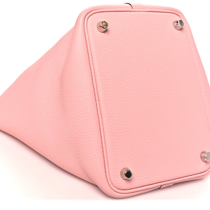 Hermes Taurillon Clemence Picotin Lock 18 PM Rose Sakura 9 of 11
