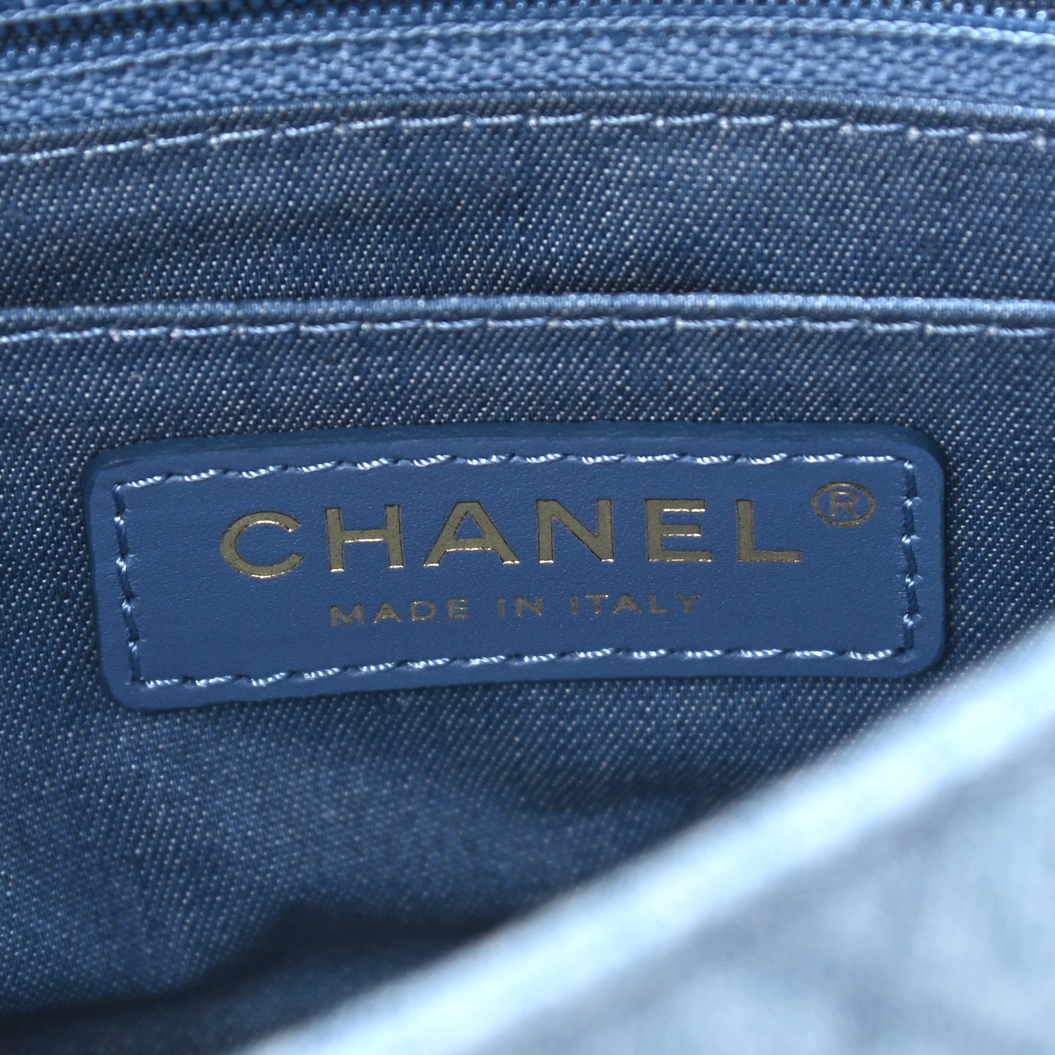 Chanel Denim Quilted Mini Pearl Crush Flap Blue 6 of 9