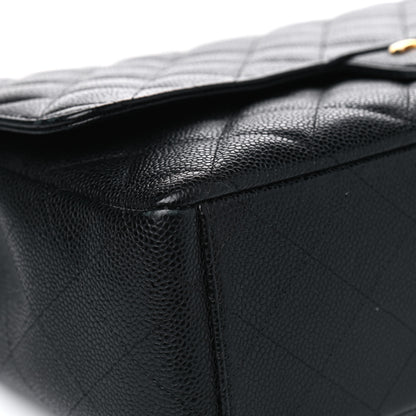 Chanel Caviar Quilted Maxi Double Flap Black 14 of 18